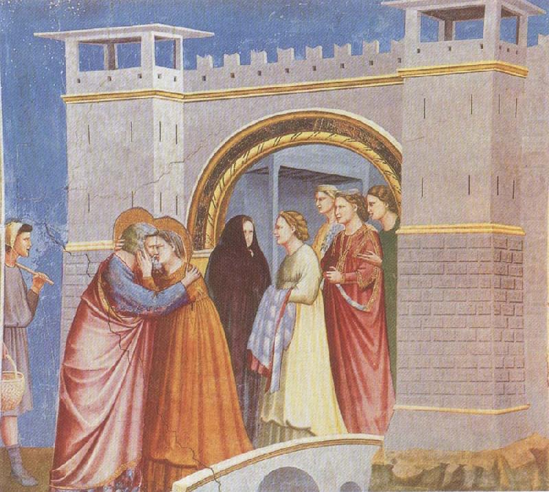 Meeting at the Golden Gate, GIOTTO di Bondone